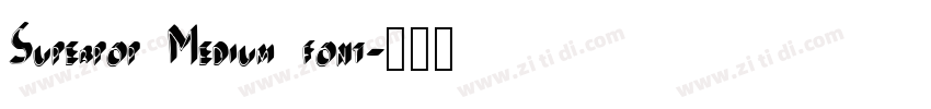 Superpop Medium font字体转换